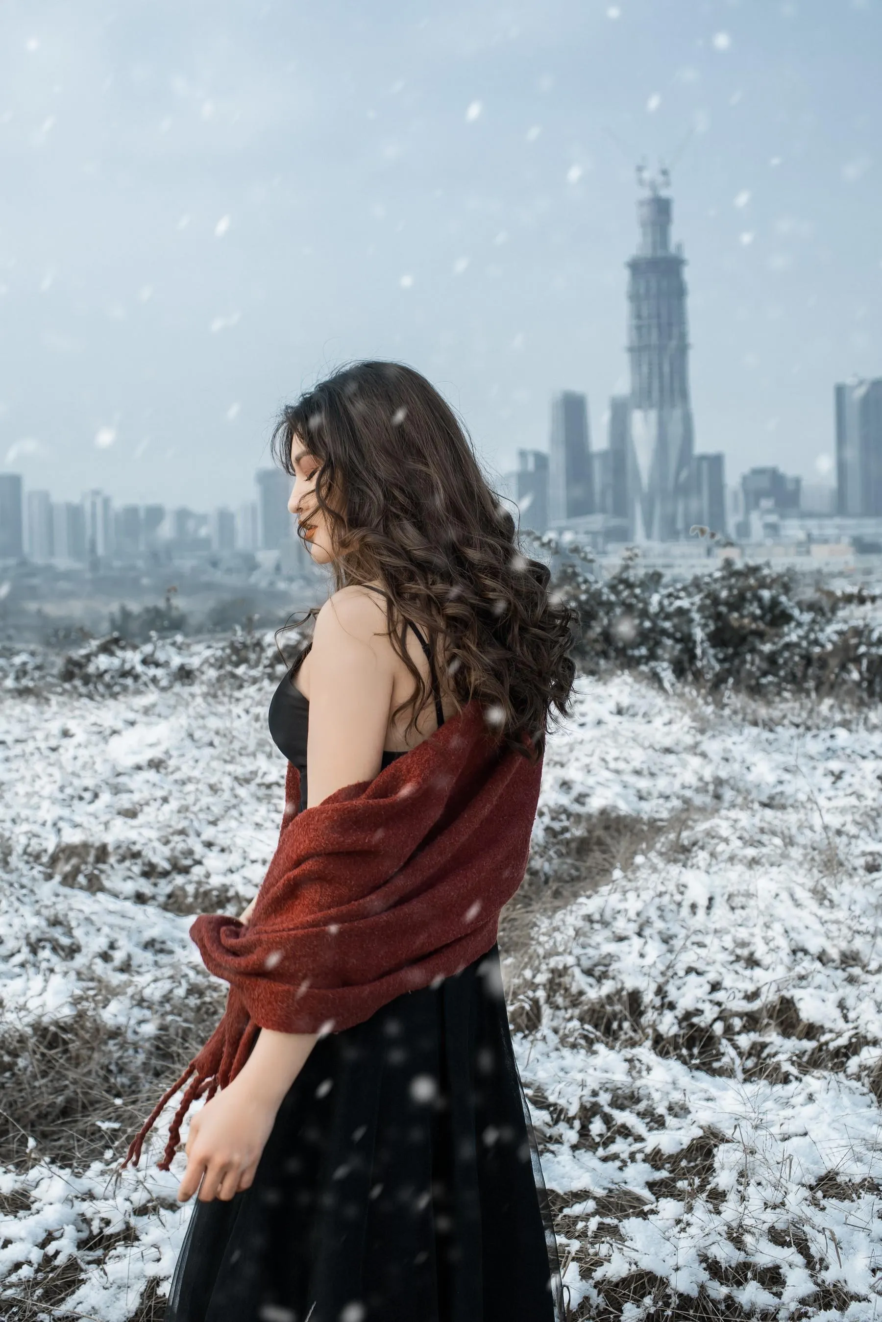 [YITUYU艺图语]2021.12.29 THE SNOW CITY 翠花儿 [23P]插图1